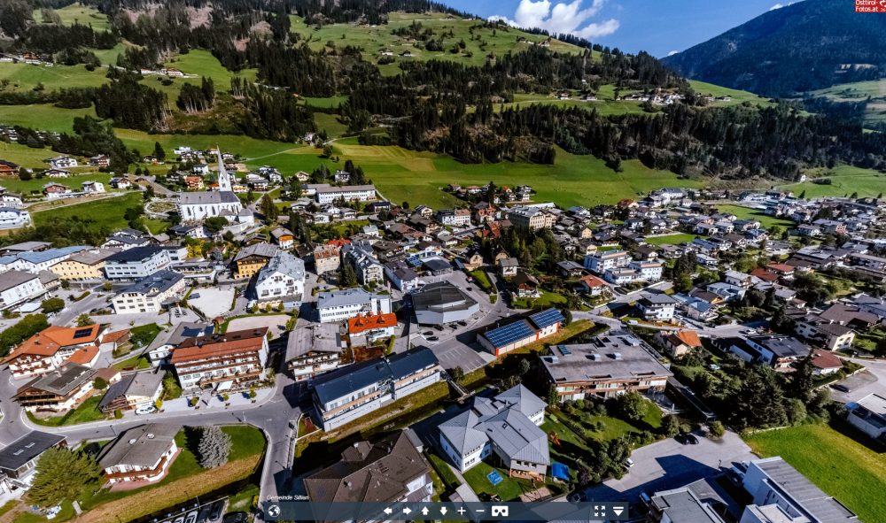Luftbild von Sillian im Hochpustertal